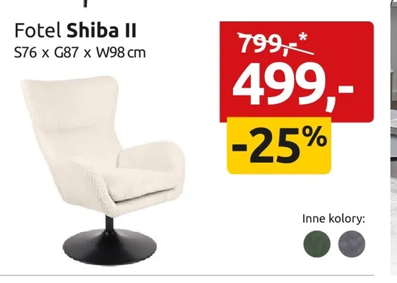 Fotel Shiba Ii promocja w Black Red White