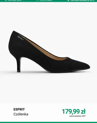 Czółenka Esprit promocja w Deichmann