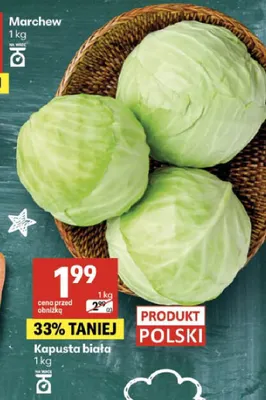 Kapusta biała promocja w Delikatesy Centrum