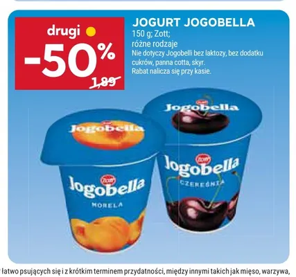 Jogurt Jogobella Zott promocja w Stokrotka