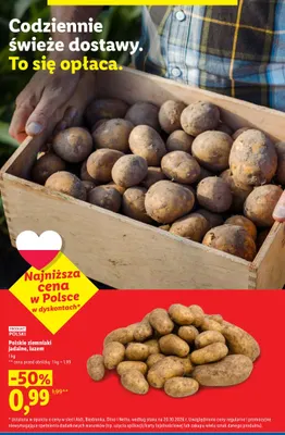 Ziemniaki jadalne polskie promocja w Lidl