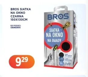Siatka na okno czarna Bros promocja w Leo Market
