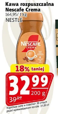 Kawa rozpuszczalna Nescafe Crema promocja w Prim Market