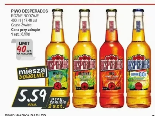 Piwo Desperados Red promocja w Słoneczko