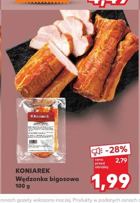 Wędzonka bigosowa Koniarek promocja w Kaufland