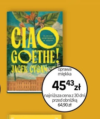 Książka Ciao Goethe! Jacek Cygan promocja w Empik