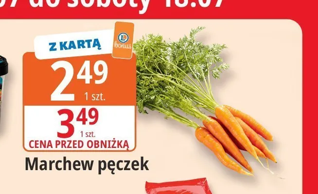 Marchew pęczek promocja w Leclerc