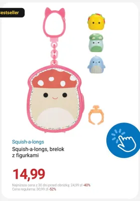 Brelok z figurkami Squish-a-longs promocja w Smyk