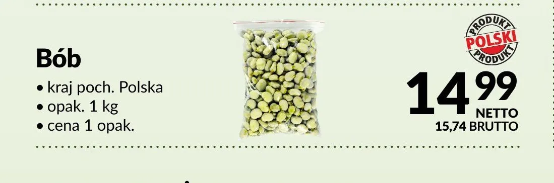 Bób świeży polski promocja w Makro