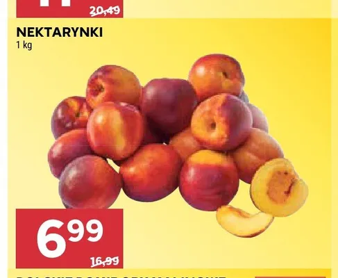 Nektarynki promocja w Stokrotka