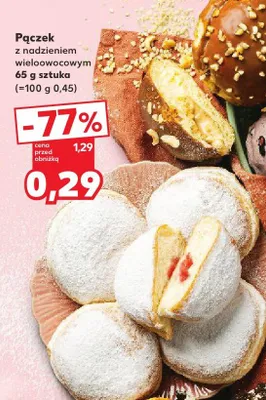 Pączek z nadzieniem wieloowocowym promocja w Kaufland