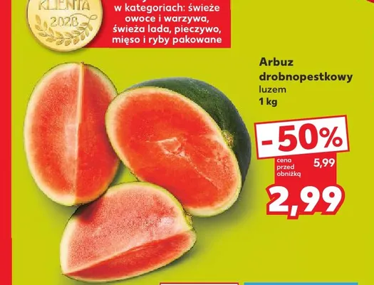 Arbuz drobnopestkowy luzem promocja w Kaufland