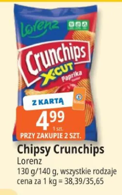 Chipsy Crunchips Lorenz promocja w Leclerc