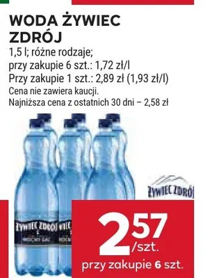 Woda Żywiec Zdrój promocja w Stokrotka