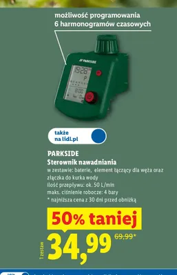 Sterownik nawadniania Parkside promocja w Lidl