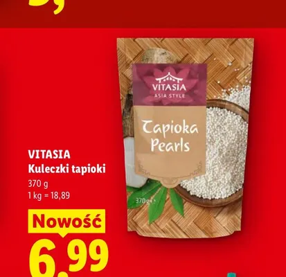 Kuleczki tapioki Vitasia promocja w Lidl