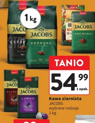 Kawa ziarnista Jacobs promocja w Intermarche