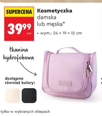 Kosmetyczka damska Puccini 24x19x12 cm promocja w Biedronka