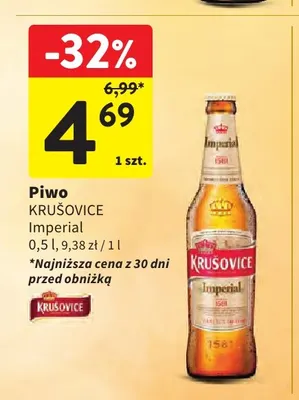 Piwo Krušovice Imperial promocja w Intermarche