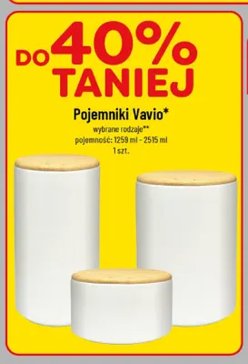 Pojemniki Vavio promocja w POLOmarket