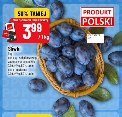 Śliwki polskie promocja w POLOmarket