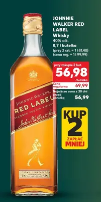 Whisky 40% alk. promocja w Kaufland