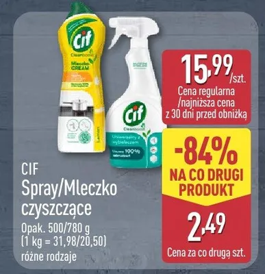 Spray/Mleczko czyszczące  promocja w Aldi