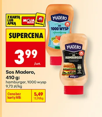 Sos 1000 wysp Madero promocja w Biedronka