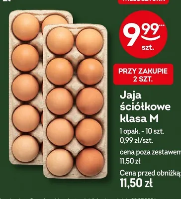 Jaja ściółkowe klasa M promocja w Żabka