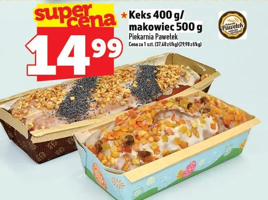 Keks / makowiec promocja w TOPAZ