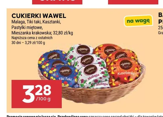 Cukierki Wawel Tiki Taki promocja w Stokrotka