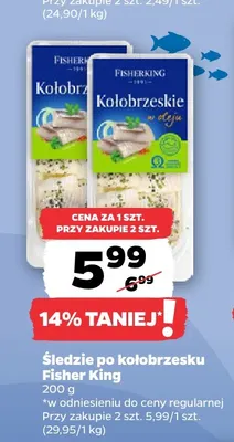 Śledzie po kołobrzesku Fisher King promocja w Netto