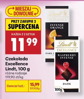 Czekolada Lindt Excellence Intense Orange promocja w Biedronka