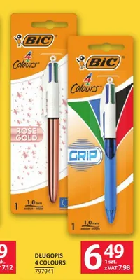 Długopis 4 Colours Rose Gold BIC promocja w Selgros