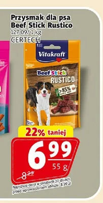 Przysmak dla psa Vitakraft Beef Stick Rustico promocja w Prim Market