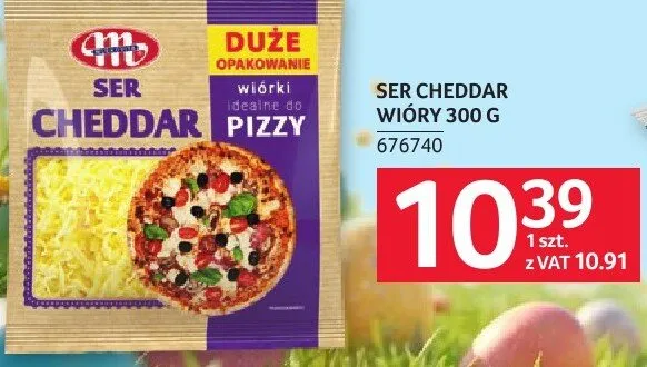 Ser Cheddar Wiory Mlekovita 300 g promocja w Selgros