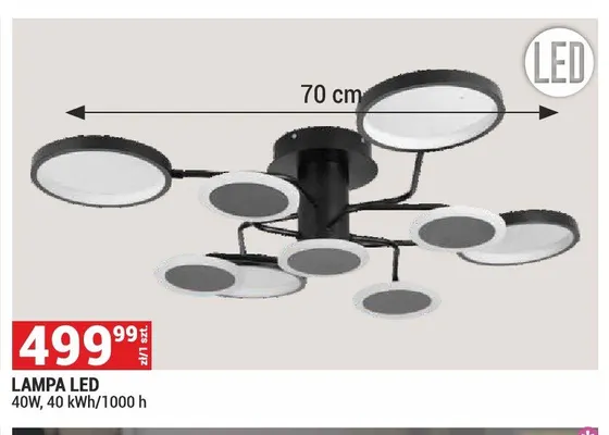 Lampa sufitowa LED 40W promocja w Merkury Market