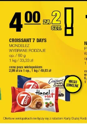 Croissant 7 days promocja w SPAR