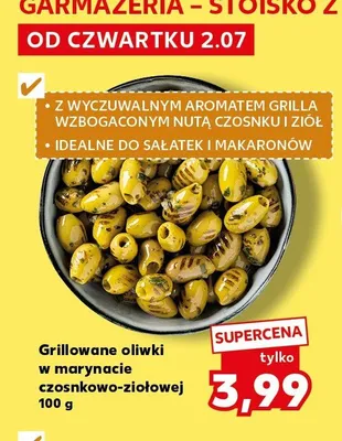 Grillowane oliwki w marynacie czosnkowo-ziołowej promocja w Kaufland