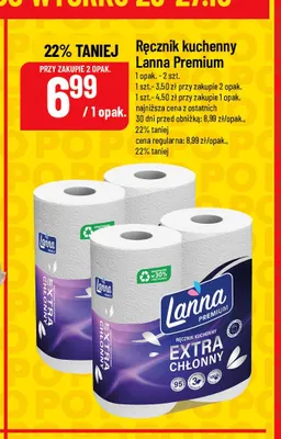 Ręcznik kuchenny Lanna Premium promocja w POLOmarket