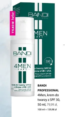Krem do twarzy z SPF 30 Bandi Professional 4Men ochrona UVB i UVA promocja w Hebe