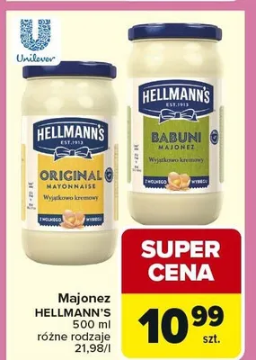 Majonez różne rodzaje promocja w Carrefour