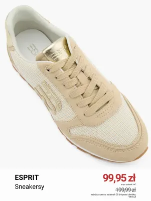 Sneakersy ESPRIT promocja w Deichmann