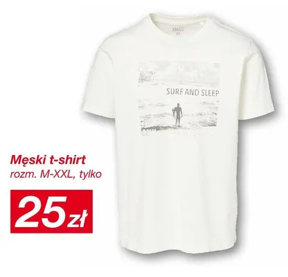 Męski t-shirt rozm. M-XXL promocja w KiK