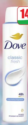 Dezodorant antyperspirant Dove Classic Fresh promocja w Dino