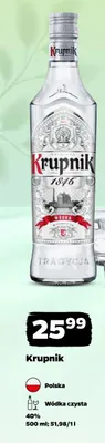 Wódka Krupnik czysty promocja w Netto