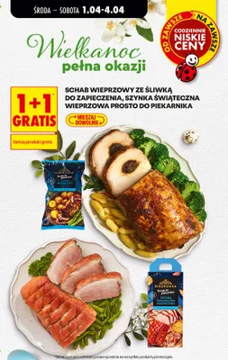 Szynka świąteczna wieprzowa prosto do piekarnika promocja w Biedronka