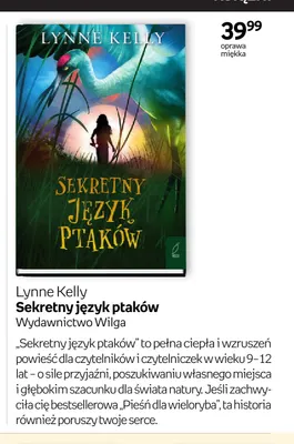 Książka Sekretny język ptaków Lynne Kelly promocja w Empik