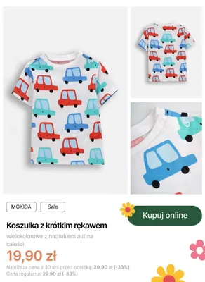 Koszulka z krótkim rękawem Mokida promocja w Coccodrillo