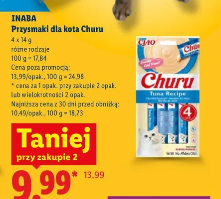 Przysmaki dla kota Churu Inaba promocja w Lidl